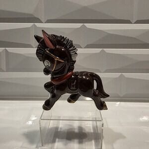Vintage‎ Hand-painted Tilso Redware Donkey Burro ~ Made in Japan